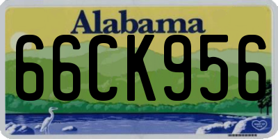AL license plate 66CK956
