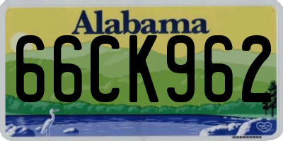 AL license plate 66CK962