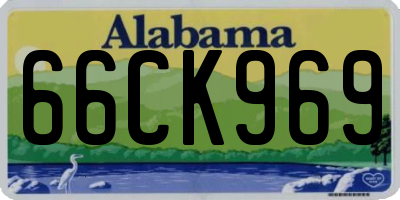 AL license plate 66CK969