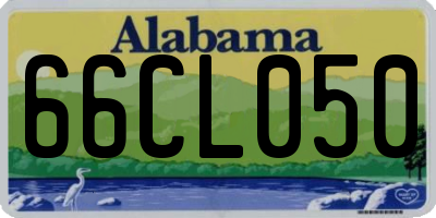 AL license plate 66CL050