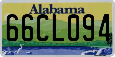 AL license plate 66CL094