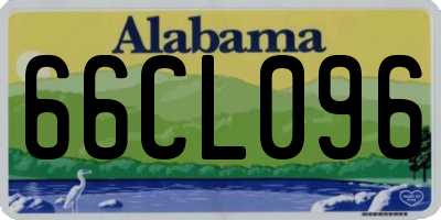 AL license plate 66CL096