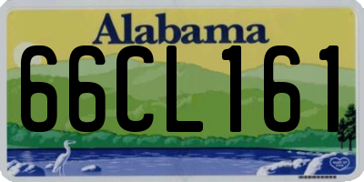 AL license plate 66CL161