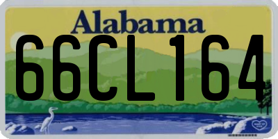 AL license plate 66CL164