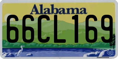 AL license plate 66CL169