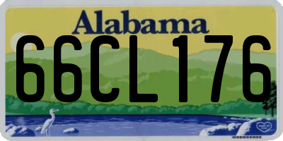 AL license plate 66CL176
