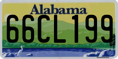 AL license plate 66CL199