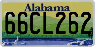 AL license plate 66CL262