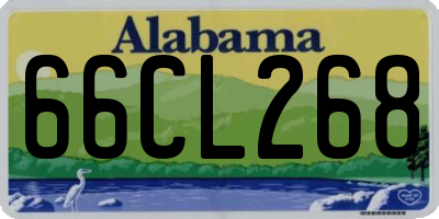 AL license plate 66CL268