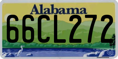 AL license plate 66CL272