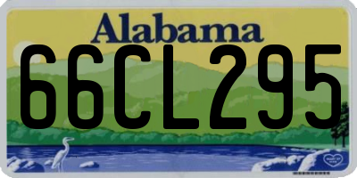 AL license plate 66CL295