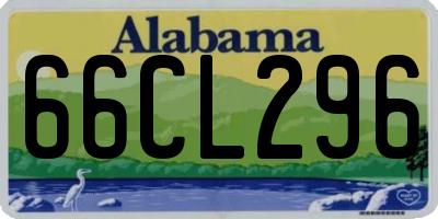 AL license plate 66CL296