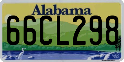 AL license plate 66CL298