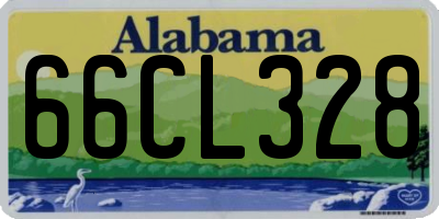 AL license plate 66CL328