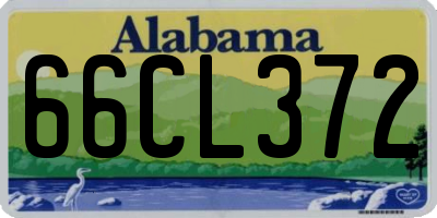 AL license plate 66CL372