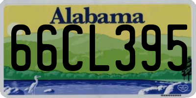 AL license plate 66CL395