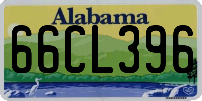 AL license plate 66CL396