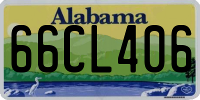 AL license plate 66CL406