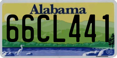 AL license plate 66CL441