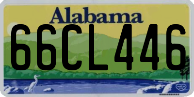 AL license plate 66CL446