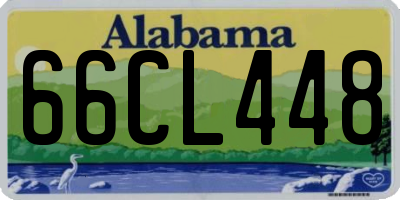AL license plate 66CL448