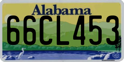 AL license plate 66CL453