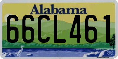 AL license plate 66CL461