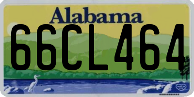 AL license plate 66CL464
