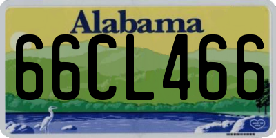 AL license plate 66CL466