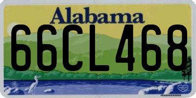 AL license plate 66CL468