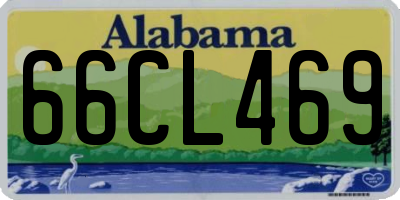 AL license plate 66CL469