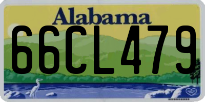 AL license plate 66CL479
