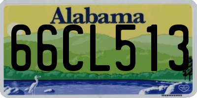 AL license plate 66CL513