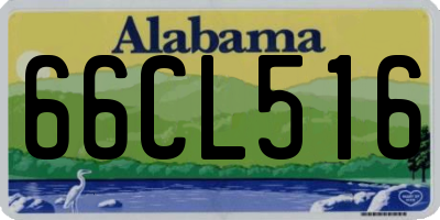 AL license plate 66CL516