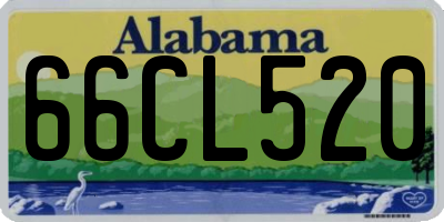 AL license plate 66CL520
