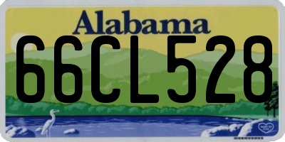 AL license plate 66CL528