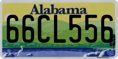 AL license plate 66CL556