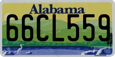 AL license plate 66CL559