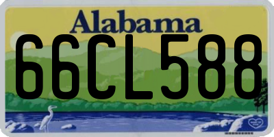AL license plate 66CL588