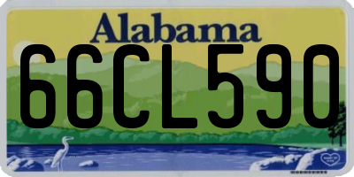 AL license plate 66CL590