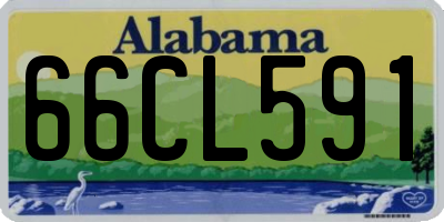 AL license plate 66CL591