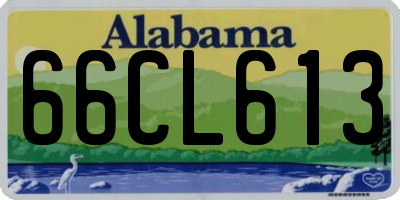 AL license plate 66CL613