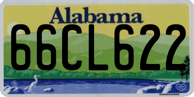 AL license plate 66CL622