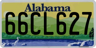 AL license plate 66CL627