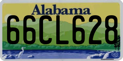 AL license plate 66CL628