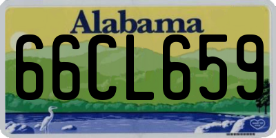 AL license plate 66CL659