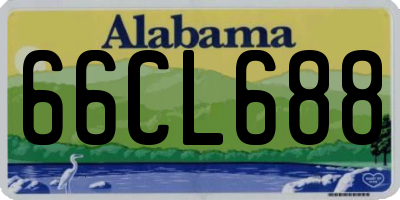 AL license plate 66CL688