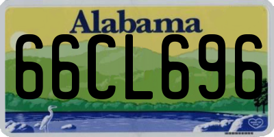 AL license plate 66CL696