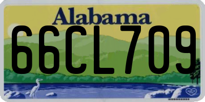 AL license plate 66CL709