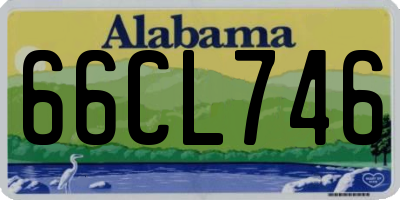 AL license plate 66CL746